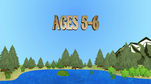 Ages & Stages 5 to 6 years video thumbnail illustration of a turtle in water
