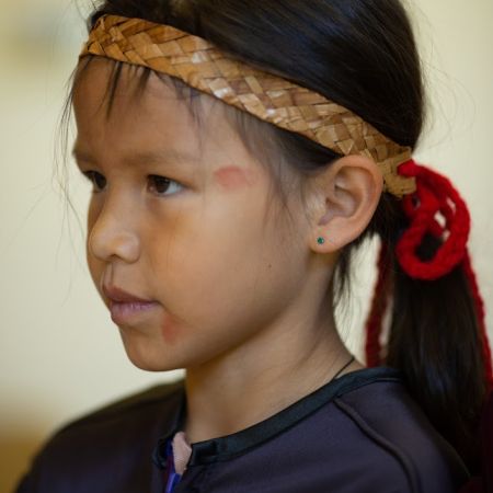 Young indigenous child at the cultural gathering